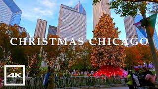 Chicago Christmas ✨ Walking tour 2023 | 4K HDR