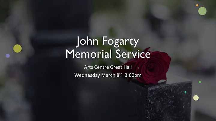 John Fogarty Memorial Service