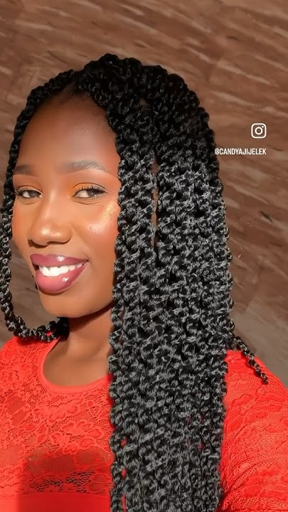  How to install crochet braids x How to style them #crochetbraids # ...
