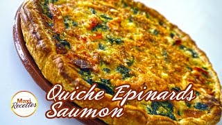 Recette Quiche Epinards Saumon à la Pâte Feuilletée