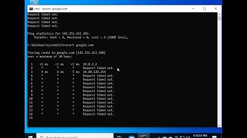 Microsoft Windows TCP/IP Command-Line Tool Ping & Tracert