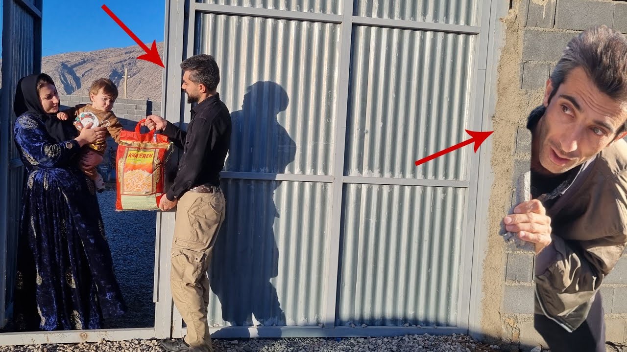 Returning to the evicted hut; an unexpected visit and a suspicious look😳😱