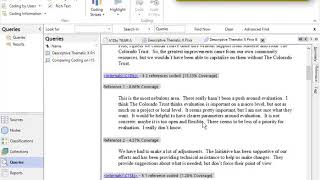 Using NVivo for a programme evaluation, part 5 | Qualitative Data Analysis Services