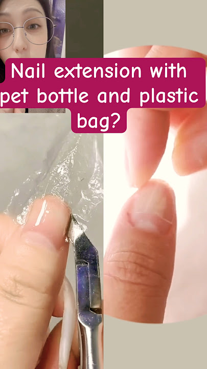 Pet bottle nail?! 🤩 #nails #simplenails #nailart #nailtech #gelnails #longnails