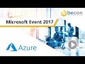 Einbindung von Azure in die IT Prozesse großer Unternehmen | MSCC Spring Event 2017 | becon GmbH