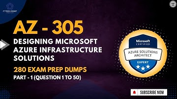 AZ-305 Designing Microsoft Azure Infrastructure Solutions – Practice Questions & Answer | Part 1