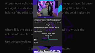 A Tetrahedral ??? -- REAL June SAT Math