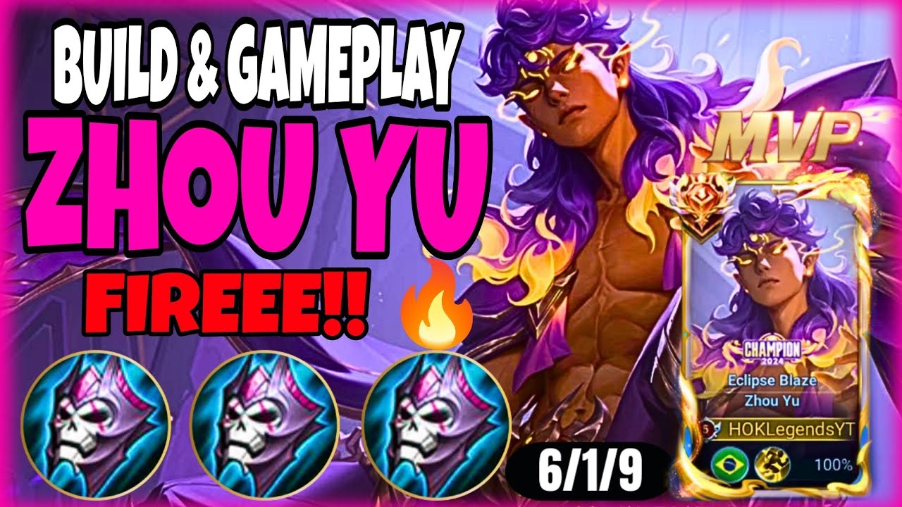 ZHOU YU HONOR OF KINGS GLOBAL | BURNING THEM ALL!! - RANK S7 GRANDMASTER