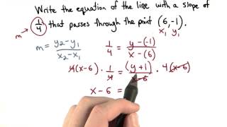 Point Slope Practice 1 - Visualizing Algebra