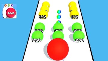 Ball Run 2048 Real Merge ! All Levels Gameplay (483-497) android,ios