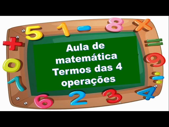 Matematica com as 4 operações