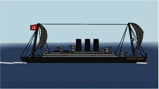 Sinking of empress of germany //fictional//idea by jose animate’s//sinking ship animation