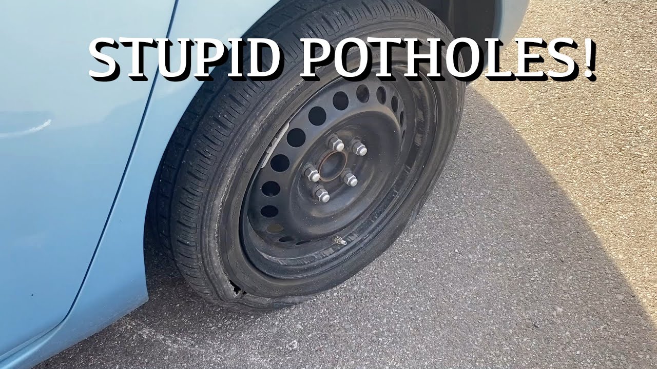 The Nissan Leaf got a flat tire