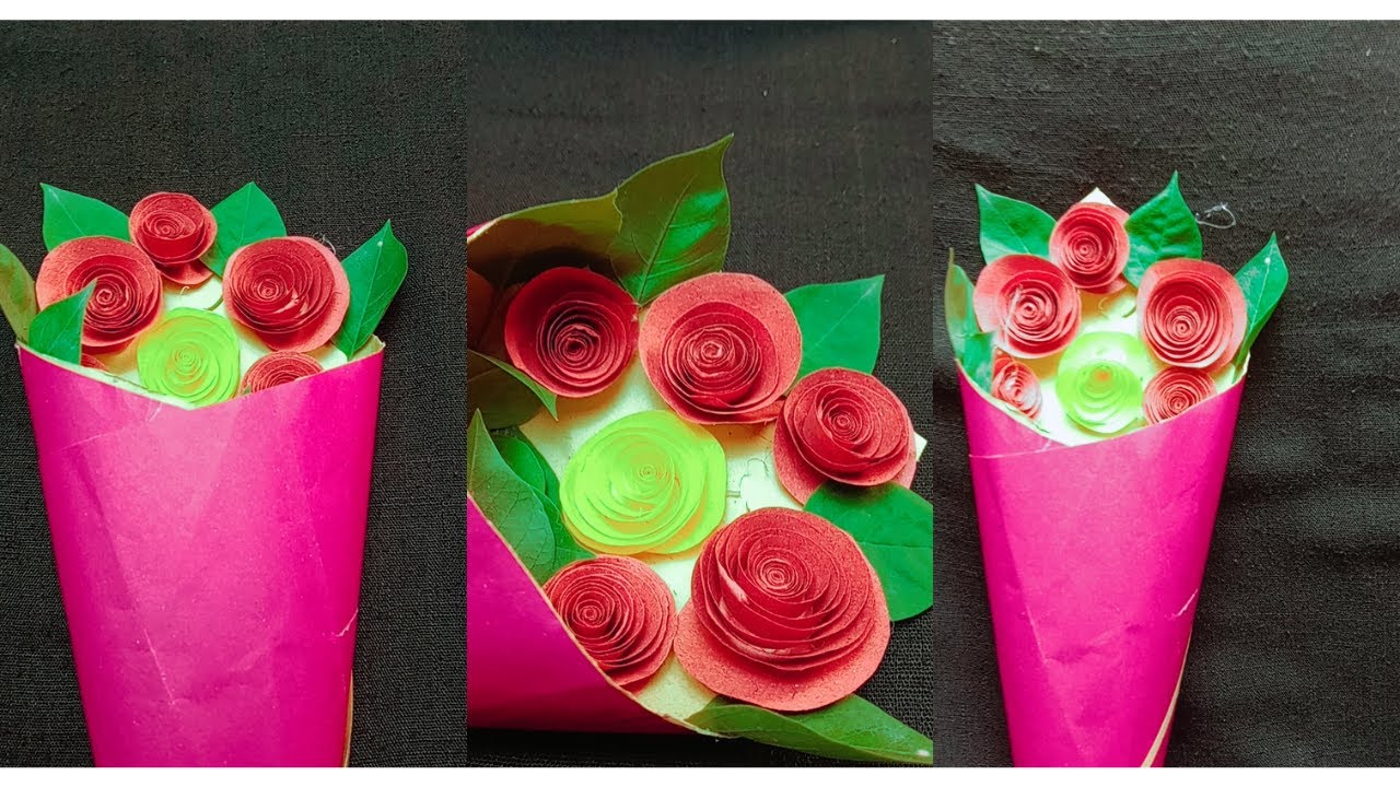 Paper Flower Bouquet DIYHow to Make Paper Flowers for a Beautiful BouquetCrafting Magic