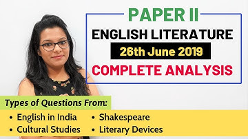 UGC NET English (26 June 2019): Complete Analysis | Part 1