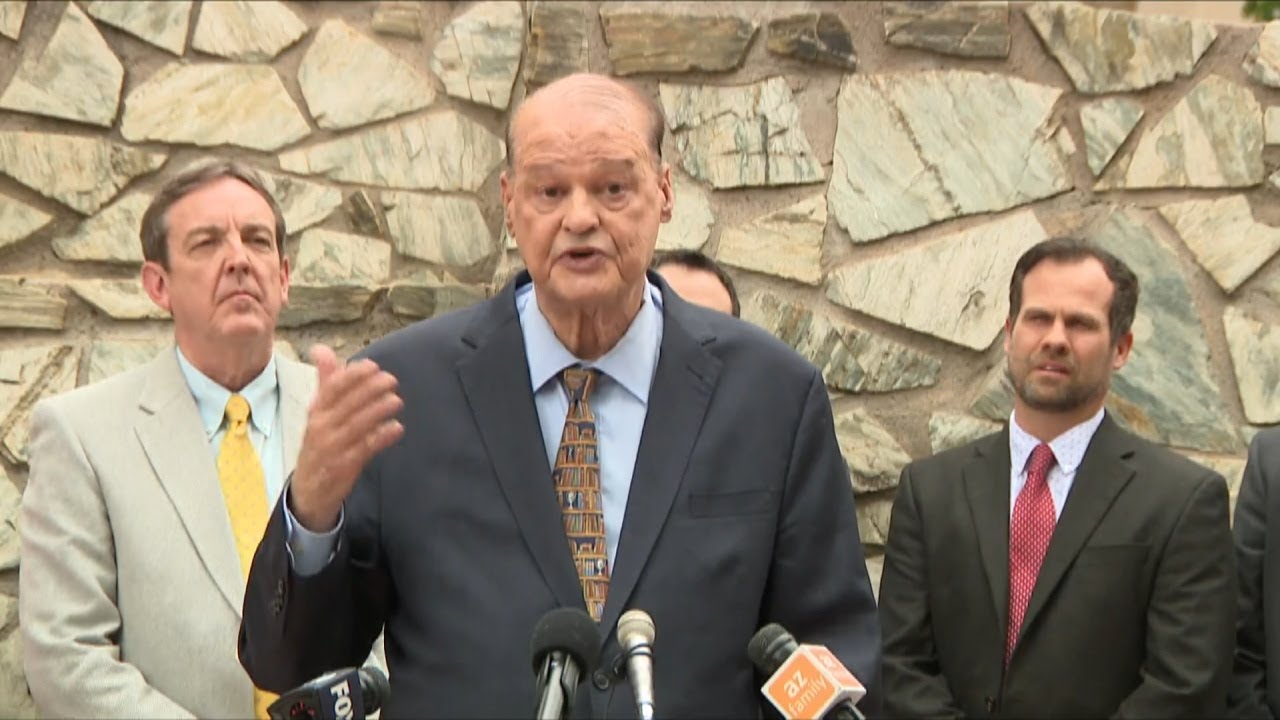Arizona Superintendent Tom Horne wrapped up news conference calling on districts to beef up school