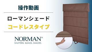 ローマンシェード　コードレス（シングル）