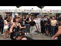 A German girl was dancing in a Latin festival of Seoul