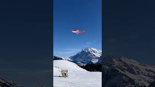 Still the most beautiful rescue helicopter in my opinion #rega  #snow #ski