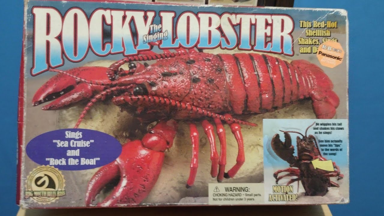 Rocky The Singing Lobster Gemmy 2000 - Détecteur De Mouvement - Neuf Dans Boîte Rare