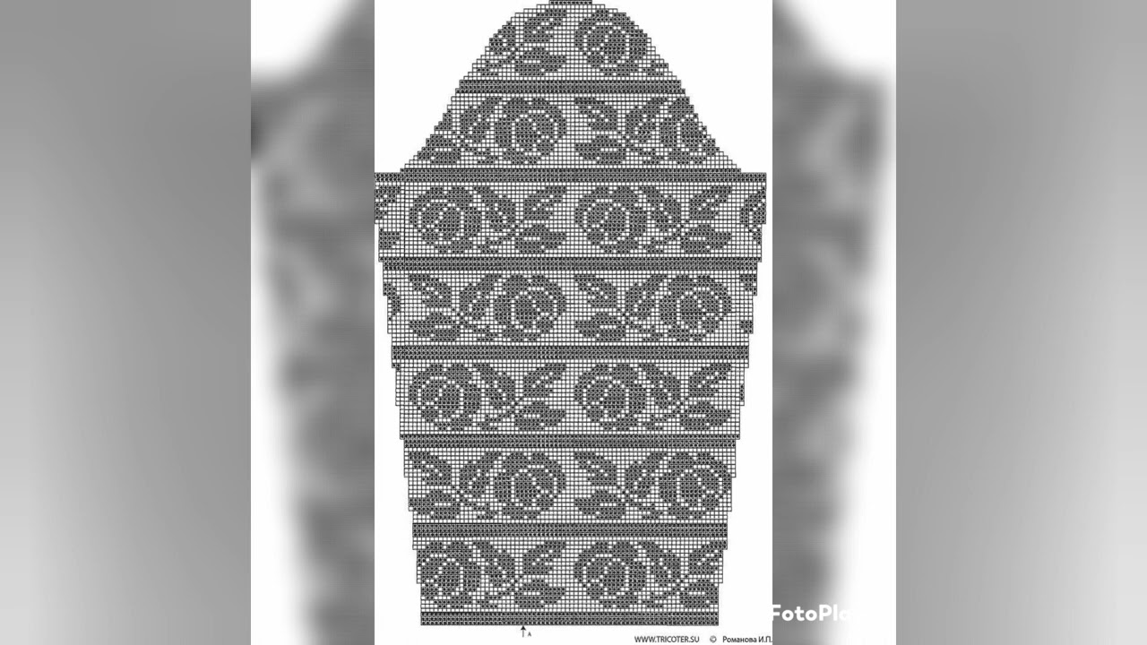 Схемы филейного вязания