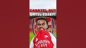 🚨Arteta gooit bom: Gabriel UIT tot 2026?!🔥 #arsenal #voetbalshorts