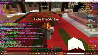 FilleTheStriker using some kinda hack