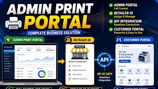 Admin Print Portal Ka Retailer I'd Free 🚀 &amp; New Admin Print Portal Banaye 