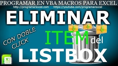 344 ❤️Como ELIMINAR dato 🔥 SELECCIONADO del LISTBOX con doble CLICK