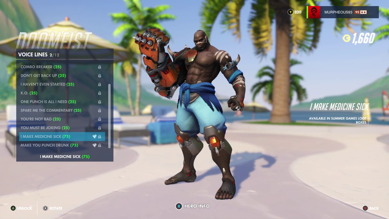 Overwatch Summer Games 2017 - Doomfist's New Voice Lines