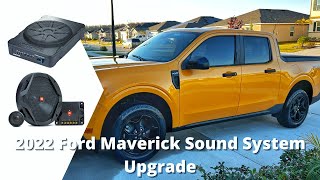 2022 Ford Maverick Sound System Upgrade & Installation  with JBL Speakers and Kicker  Hideaway Sub.