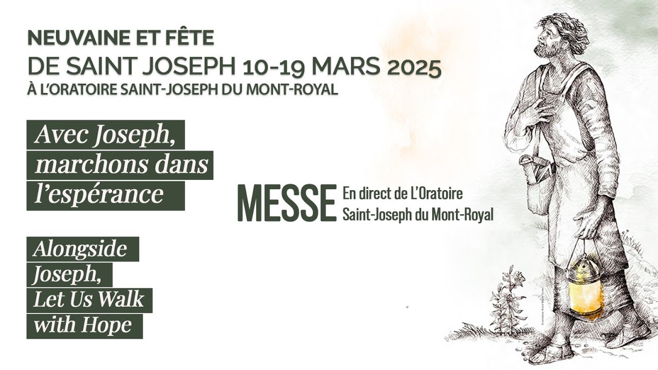Messe du 19 mars 2025 en direct de l'Oratoire Saint-Joseph