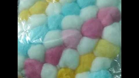 How to make Donald duck by using cotton