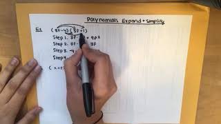 Polynomials Expand and Simplify Example 2