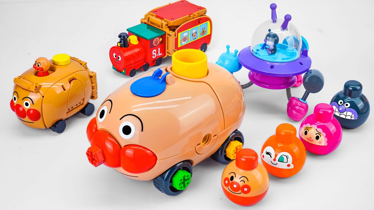 アンパンマン くみたてDIY たっぷりあそべる！ ノーズパンチ！ねじねじアンパンマンごう と バラバラクラッシュ！ねじねじバイキンUFO Superセット