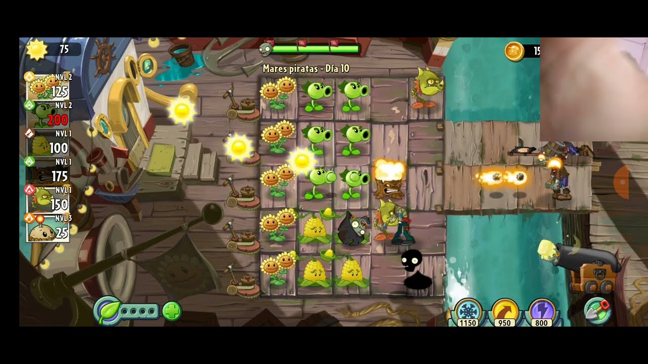 jugando plantas vs zombies 2 pero mostré mi cara - YouTube