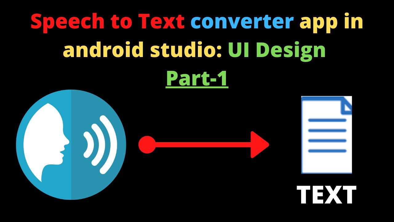 text to speech app in android studio