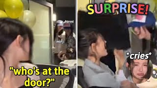 Newjeans Hanni And Minji Surprise Danielle On Her Birthday Live Cant Stop Crying