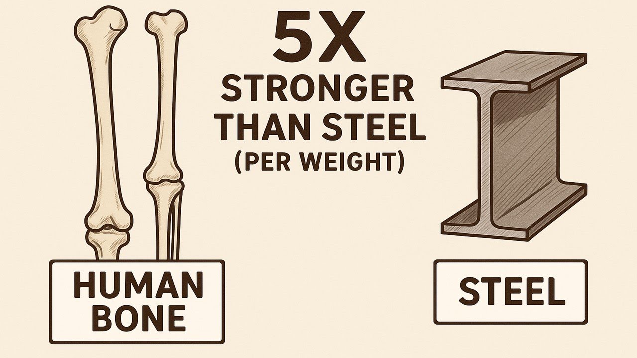 Your Bones Are Stronger Than Steel?! (The Shocking Science of Bone Strength)
