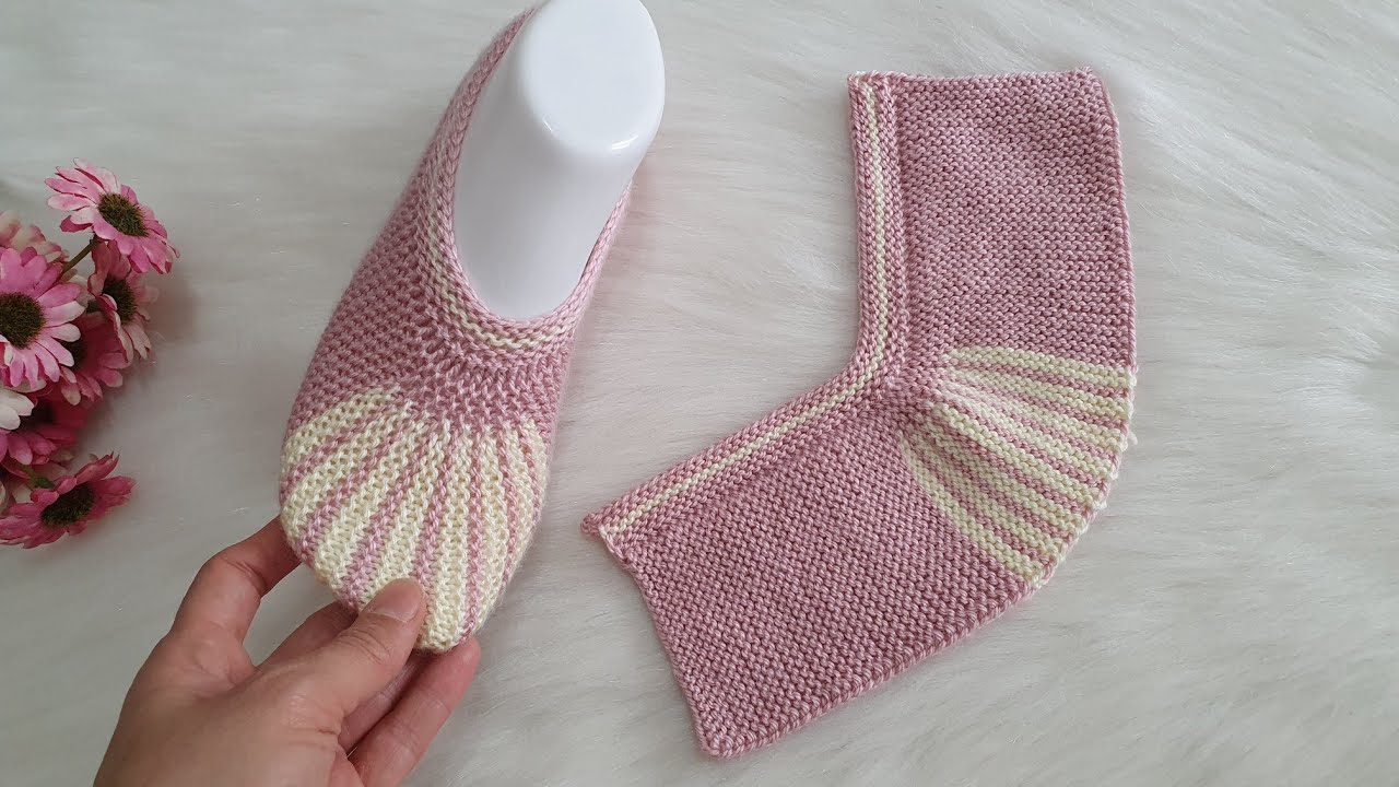 Yeni Model  İki Şiş Patik Modeli /Kolay örgü