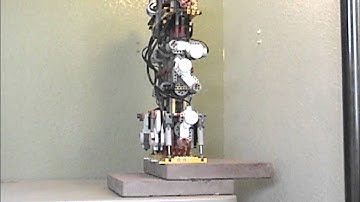 Biped Lego Mindstorms NXT X 2 5 First testing on steps