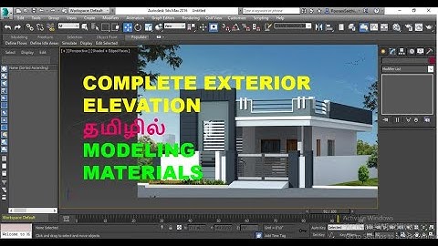 3dsmax tutorial-complete elevation in tamil