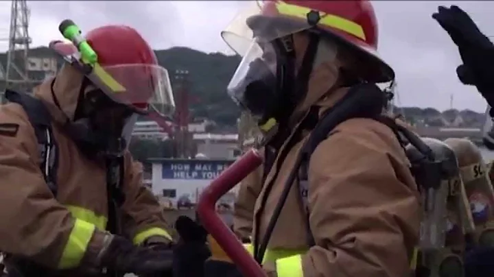 USS Warrior Conducts Damage Control Olympics