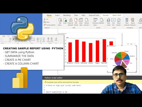 Get Data , ETL and Report Creation using Python in Power BI