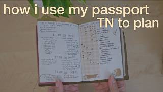 functional planning in my passport journal | functional bullet journaling