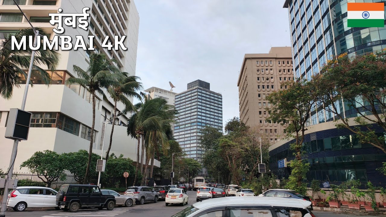 MUMBAI'S Nariman Point | 4K HDR Monsoon Walk in Prominent Business District of South Mumbai❤️🇮🇳