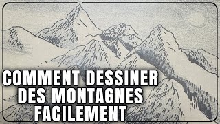 HOW TO DRAW MOUNTAINS EASILY FOR BEGINNERS - (ART CLASS - PAINT WITH LO)