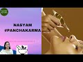 Nasya karma procedure