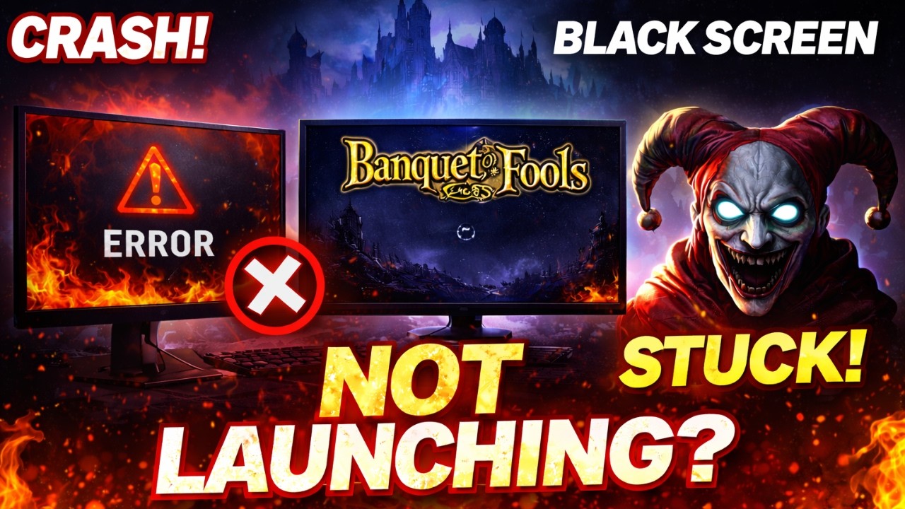 Banquet for Fools Not Launching on PC? Startup Crash, Black Screen ...