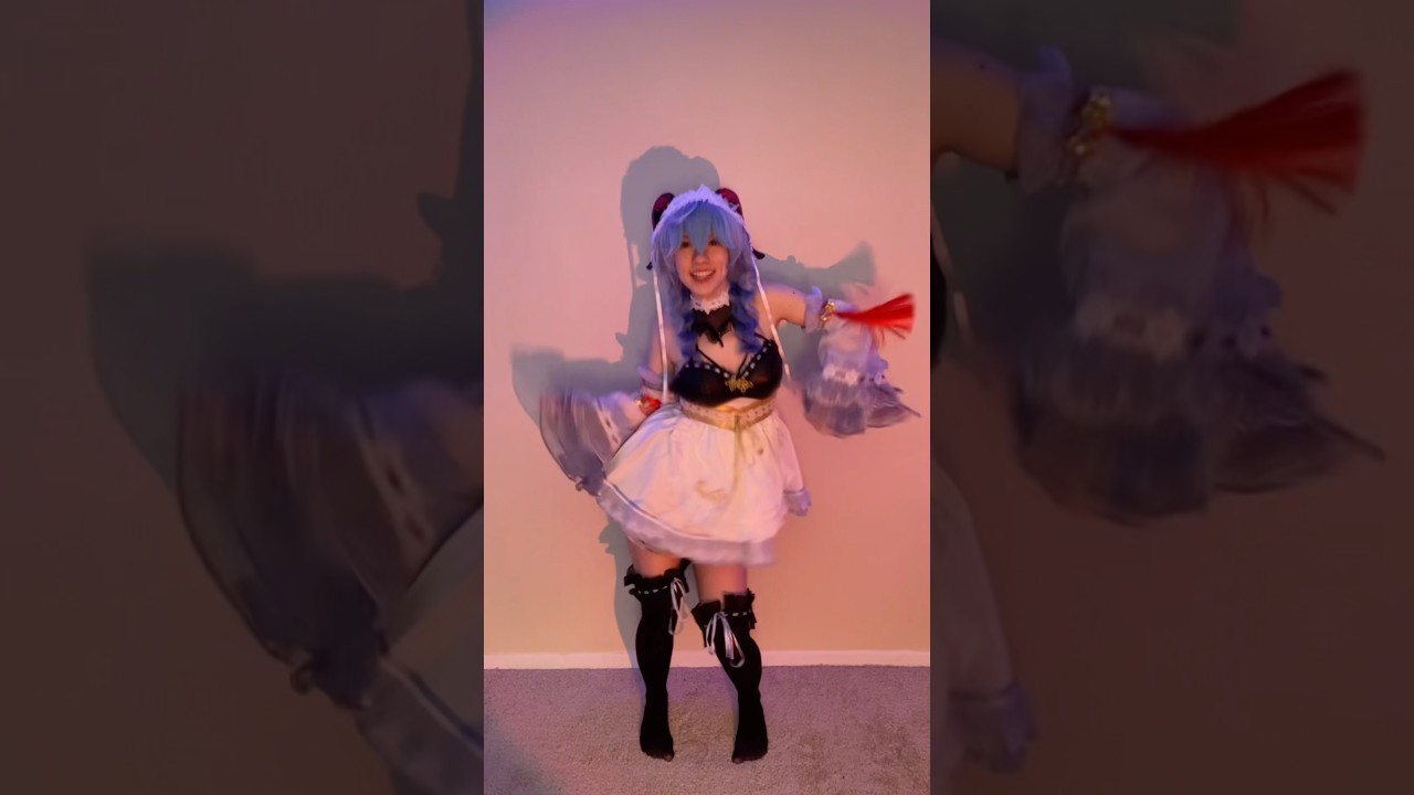 NEW COSPLAY! I love this outfit sm ft the pj shorts in every video LOL #genshin #cosplay #ganyu
